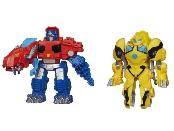 Official Images Optimus Prime & BumblebeeTransformers Rescue Bots Rescan Series 02 Figures  (1 of 2)